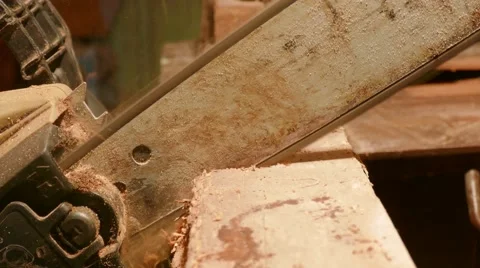 Cutting Wood 스톡 동영상 58681491