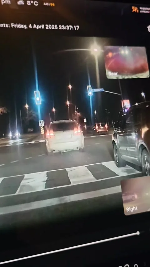 Cutting Off The Wrong Car At A Light, Toronto, Ontario - 05 Apr 2025 Stock Footage 306695839