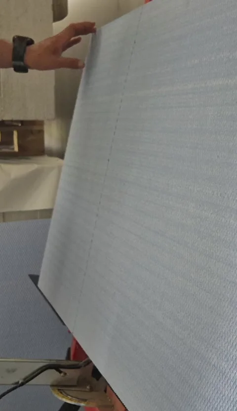 Cutting XPS Foam Board With Hot Wire Cutter Vertical 9 16 Stock Footage 340643619