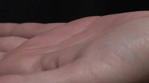 Cutting your palm, closeup Stock Footage 49861666