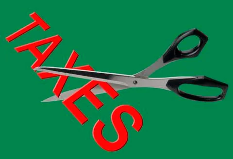 CuttingTaxes Illustrazione stock