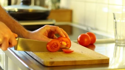 CuttingTomato Vídeo Stock 171347055