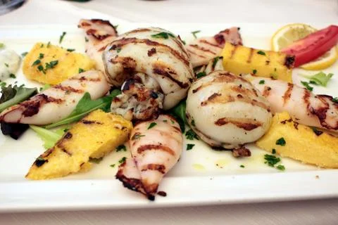 Cuttlefish and squid Stock Photos