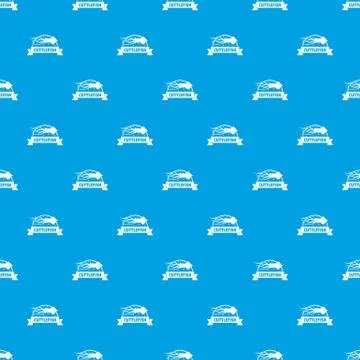 Cuttlefish shop pattern seamless blue 스톡 일러스트