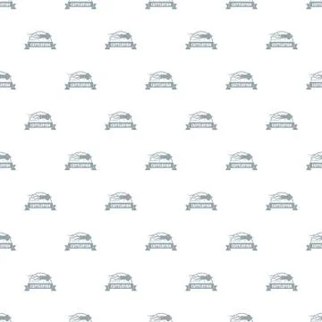 Cuttlefish shop pattern seamless Stock Illustration