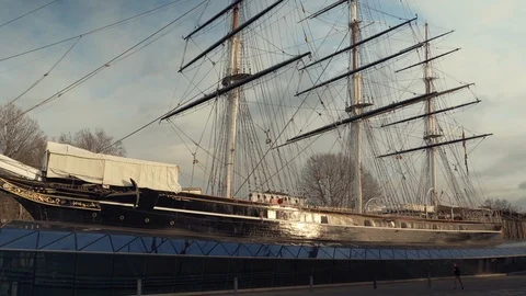 Cutty Sark in Greenwich Vídeos de archivo 101381620