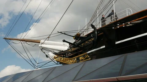 The Cutty Sark, King William Walk, Greenwich, London Stock Footage 50227904