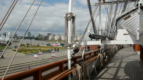 The Cutty Sark, King William Walk, Greenwich, London Stock Footage 50228929