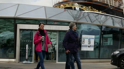 The Cutty Sark, King William Walk, Greenwich, London Stock Footage 50229174