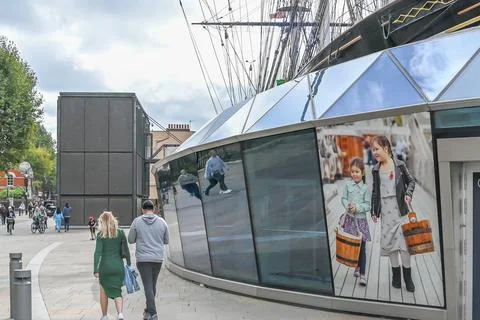 Cutty Sark reflected mirror Stock Photos