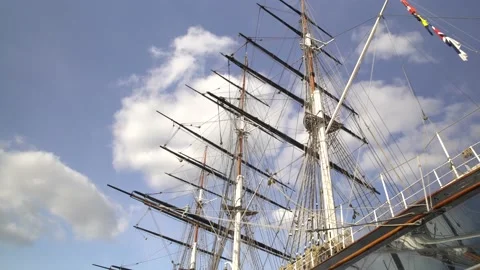 Cutty Sark Ship Stock Footage 204018803