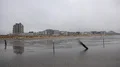 Cuxhaven Duhnen skyline from german North Sea mudflats watt coast 4k or 4k+ Resolution
