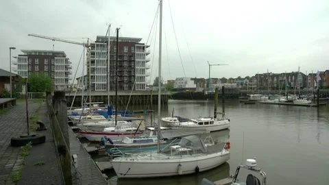 Cuxhaven haven Stock Footage 84801811