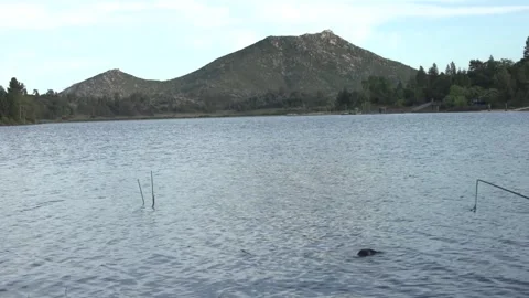 Cuyamaca Lake Hillside Stock Footage 193992819