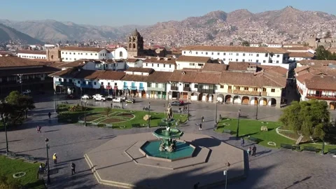 Cuzco day fly in Stock Footage 170382120