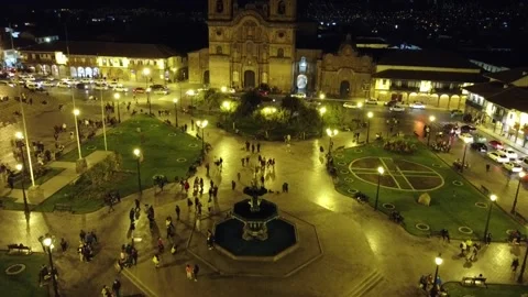 Cuzco nightup over Stock Footage 170379414