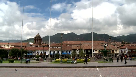 Cuzco Streetscape Stock Footage 327572990