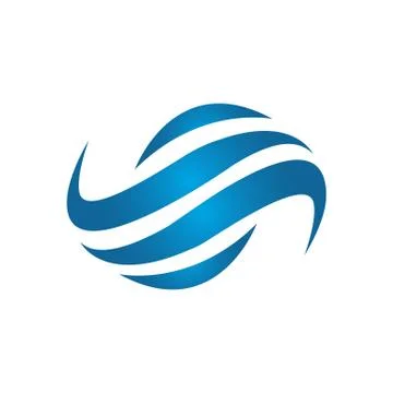 Cuztomize creative modern water wave logo design vector symbol and icon illus Stock Illustration