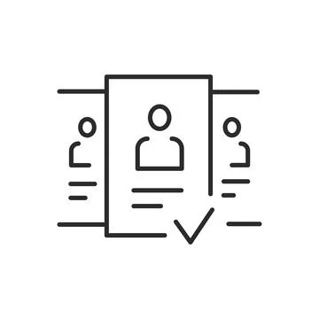 CV Application Icon Stock Illustration