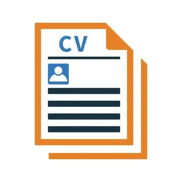 Cv board icon. Stock Illustration