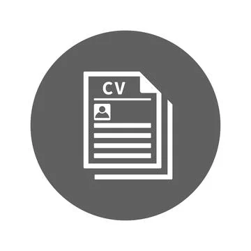 Cv board icon. Stock Illustration