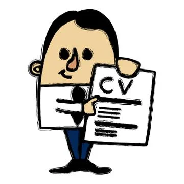 CV businessman Stock Illustration