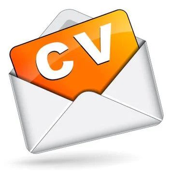 Cv envelope Stock Illustration