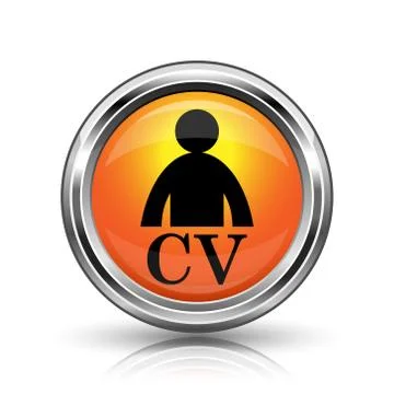 Cv icon Stock Illustration