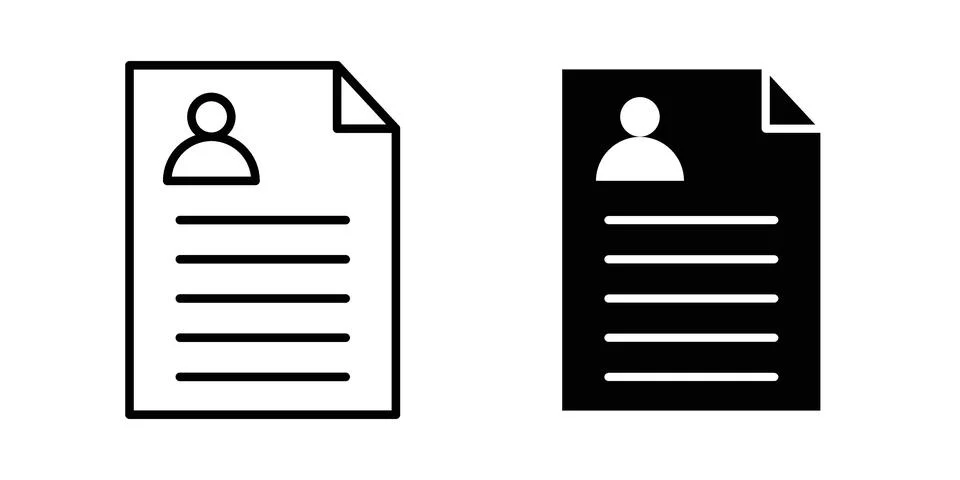 CV icon vector design illustrations Stock Illustration