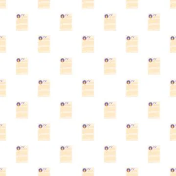 Cv resume application pattern recruiting employment background Illustrazione stock