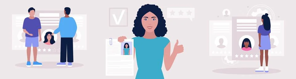 Cv resume Stock Illustration