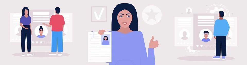 Cv resume Stock Illustration