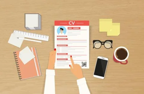 CV template presentation Stock Illustration