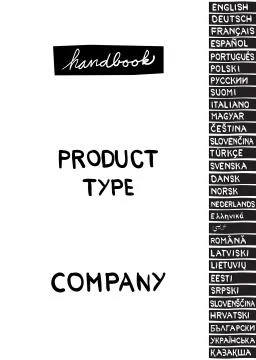 Cver of handbook Illustrazione stock