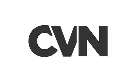 CVN logo design template with strong and modern bold text. Initial based ve.. Illustrazione stock