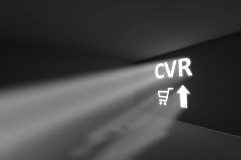 CVR rays volume light concept 3d illustration Stock Illustration