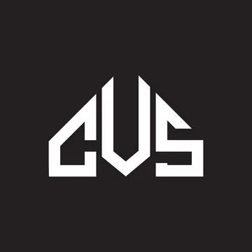 CVS letter logo design. CVS monogram initials letter logo concept. CVS letter Ilustración de archivo