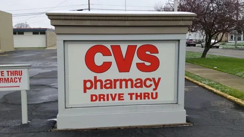 CVS Pharmacy Drive Thru Signage | Stock Video | Pond5