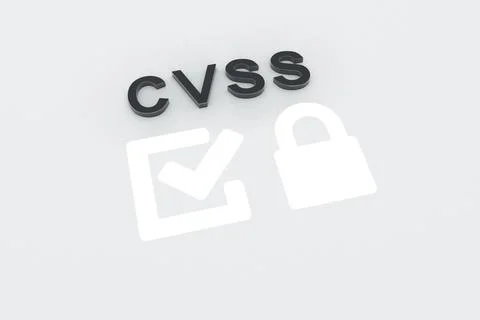 CVSS concept text sunlight 3D illustration Stock Illustration