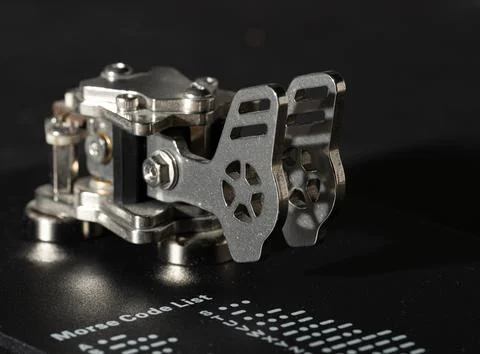 CW (Morse) Code Iambic Paddle 스톡 사진