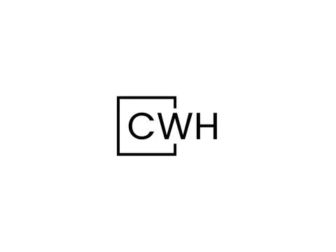 CWH letter initial logo design vector illustration 스톡 일러스트