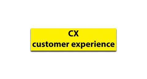 CX customer experience Stock Illustration