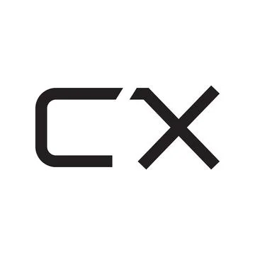 Cx initial letter vector logo icon Stock Illustration