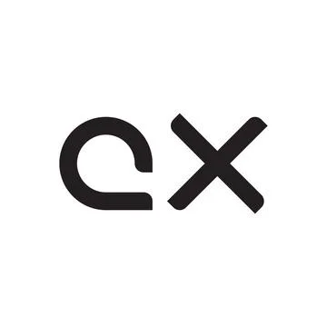 Cx initial letter vector logo icon Ilustração Stock