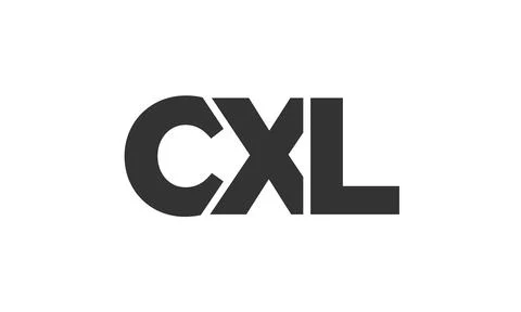 CXL logo design template with strong and modern bold text. Initial based ve.. イラスト素材