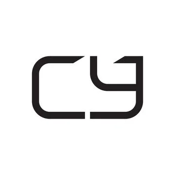 Cy initial letter vector logo icon Stock Illustration