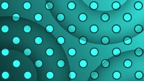 Cyan 3d depth semi circle shapes, simple and elegant minimal background Stock Footage 271328214