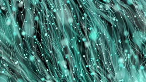 Cyan 3d particles floating in cyber space futuristic background Stock-Footage 296616949