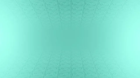 Cyan 3d space with abstract box pattern futuristic geometrical background Stock Footage 307684855