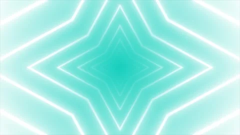 Cyan 3d space neon lights futuristic technological tunnel background Stock Footage 307673604
